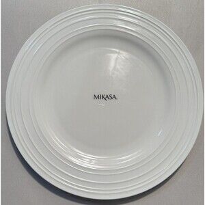NEW Mikasa Ciara Salad Plate White China Modern